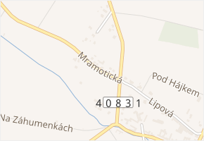 Mramotická v obci Znojmo - mapa ulice
