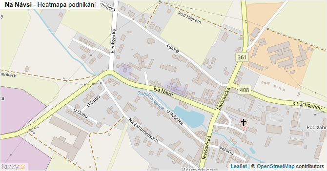 Na Návsi - mapa podnikání