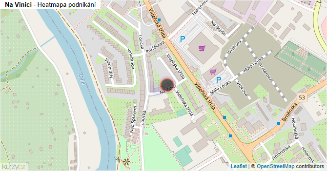 Na Vinici - mapa podnikání