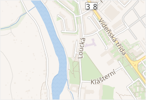 Nad Splavem v obci Znojmo - mapa ulice
