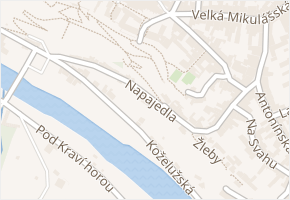 Napajedla v obci Znojmo - mapa ulice