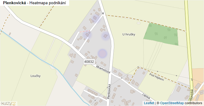 Plenkovická - mapa podnikání