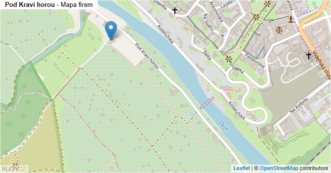 Pod Kraví horou - mapa firem