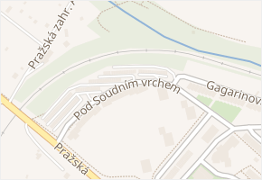 Pod Soudním vrchem v obci Znojmo - mapa ulice