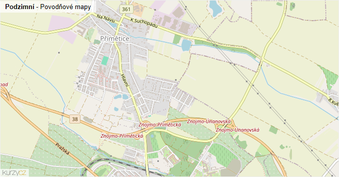 Podzimní - záplavové mapy stoleté vody