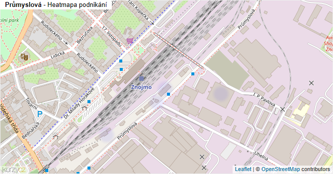 Průmyslová - mapa podnikání