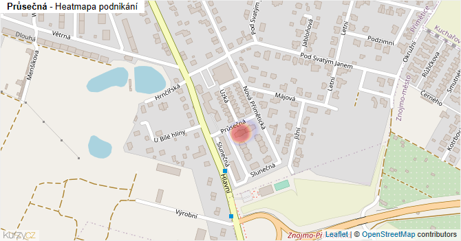 Průsečná - mapa podnikání