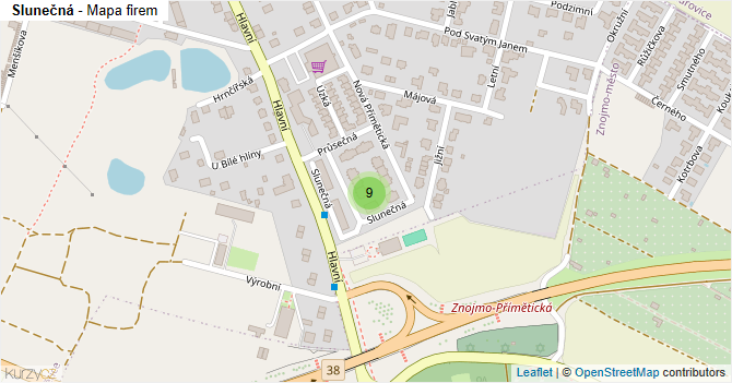 Slunečná - mapa firem