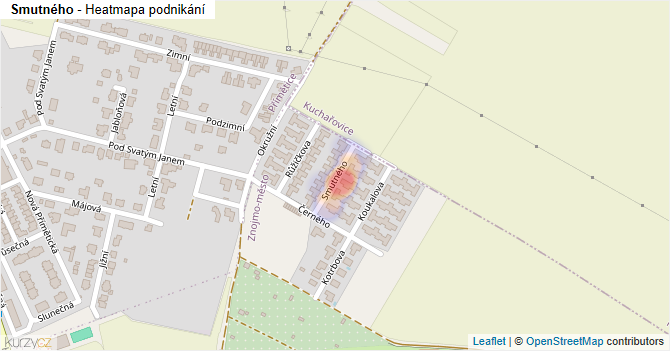 Smutného - mapa podnikání