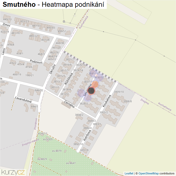 Mapa Smutného - Firmy v ulici.