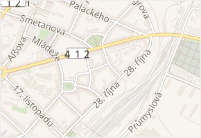 Stojanova v obci Znojmo - mapa ulice