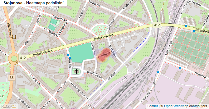 Stojanova - mapa podnikání