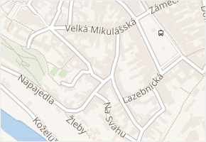 U Brány v obci Znojmo - mapa ulice