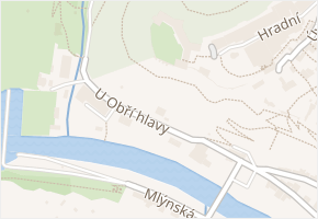 U Obří hlavy v obci Znojmo - mapa ulice