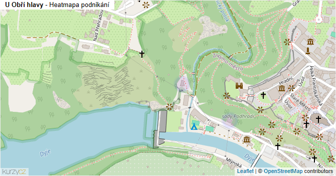 U Obří hlavy - mapa podnikání