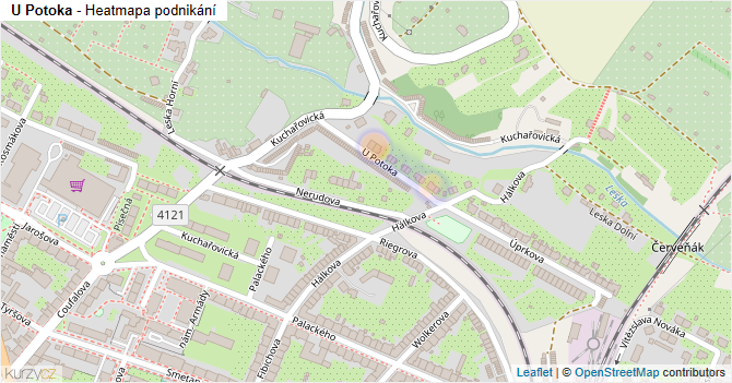U Potoka - mapa podnikání