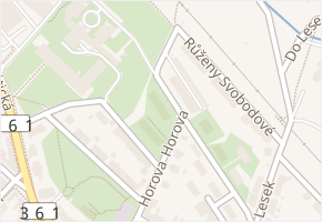 Vančurova v obci Znojmo - mapa ulice