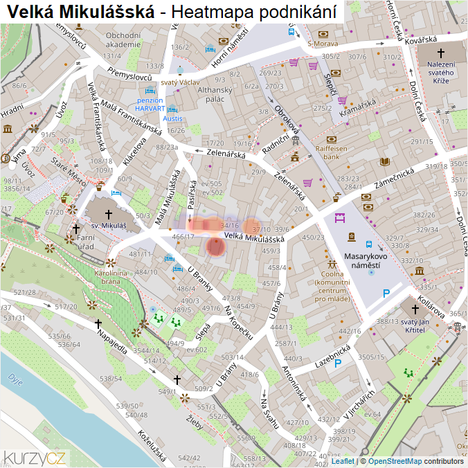Mapa Velká Mikulášská - Firmy v ulici.