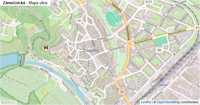 Zámečnická - mapa ulice