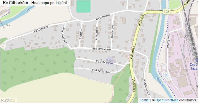 Ke Ctiborkám - mapa podnikání