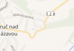 Lomená v obci Zruč nad Sázavou - mapa ulice