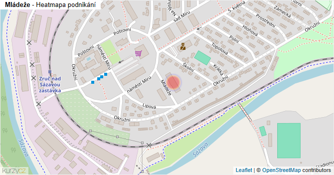 Mládeže - mapa podnikání
