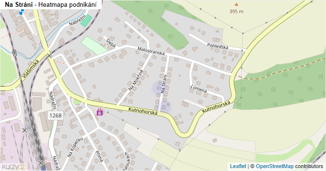 Na Stráni - mapa podnikání