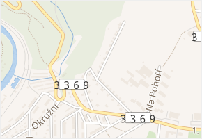 Pardidubská v obci Zruč nad Sázavou - mapa ulice