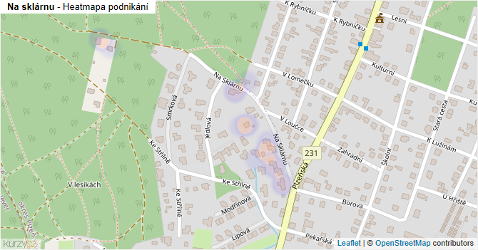 Na sklárnu - mapa podnikání