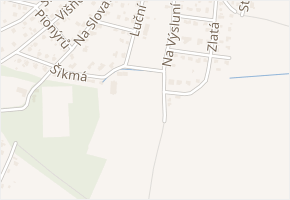 Na výsluní v obci Zruč-Senec - mapa ulice