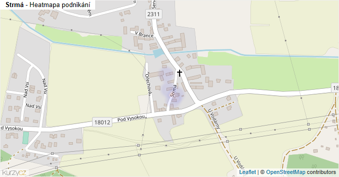 Strmá - mapa podnikání