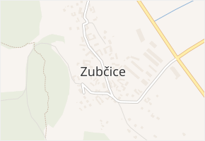 Zubčice v obci Zubčice - mapa části obce