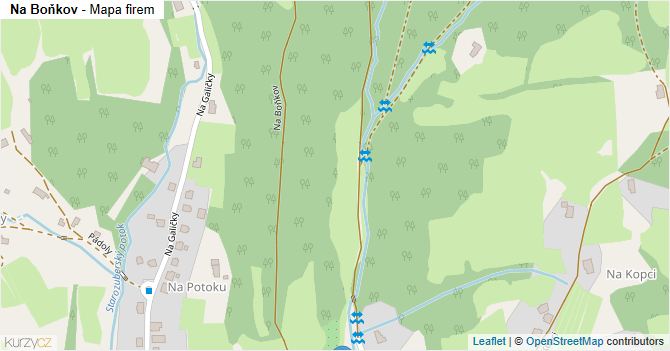 Na Boňkov - mapa firem