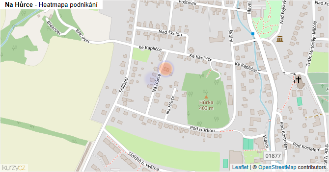 Na Hůrce - mapa podnikání