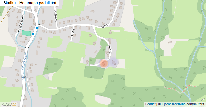 Skalka - mapa podnikání