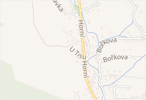 U Tisu v obci Zubří - mapa ulice