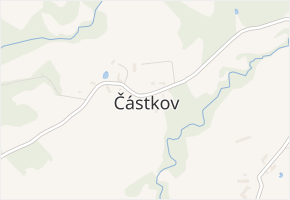 Částkov v obci Žumberk - mapa části obce