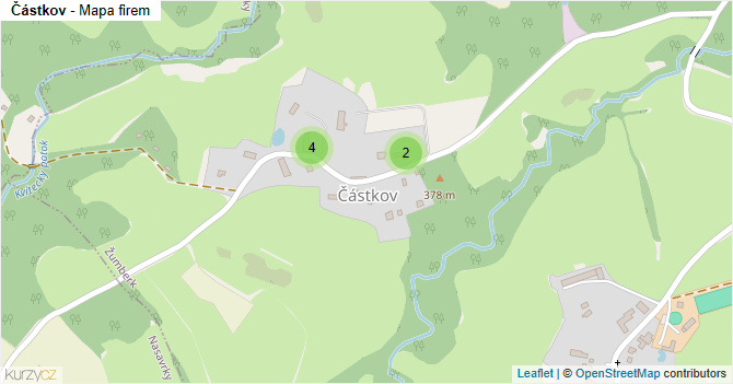Částkov - mapa firem