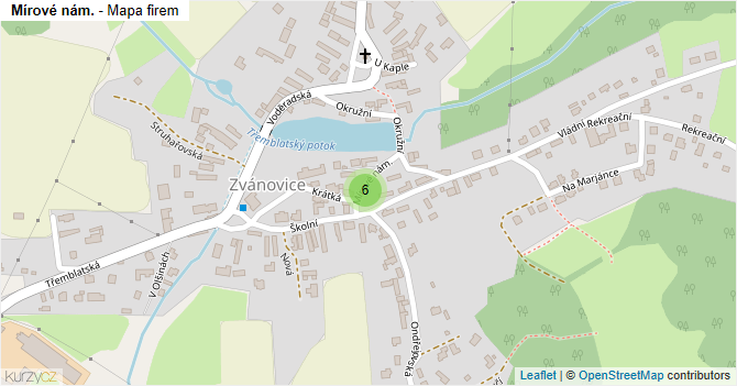Mírové nám. - mapa firem