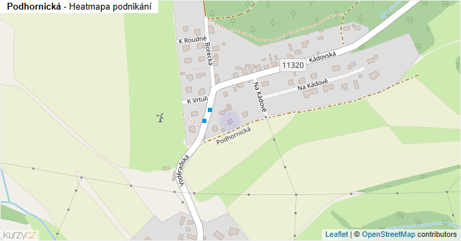 Podhornická - mapa podnikání