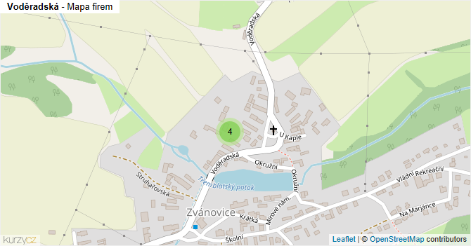 Voděradská - mapa firem