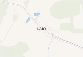 Laby v obci Zvěstov - mapa části obce