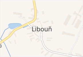 Libouň v obci Zvěstov - mapa části obce