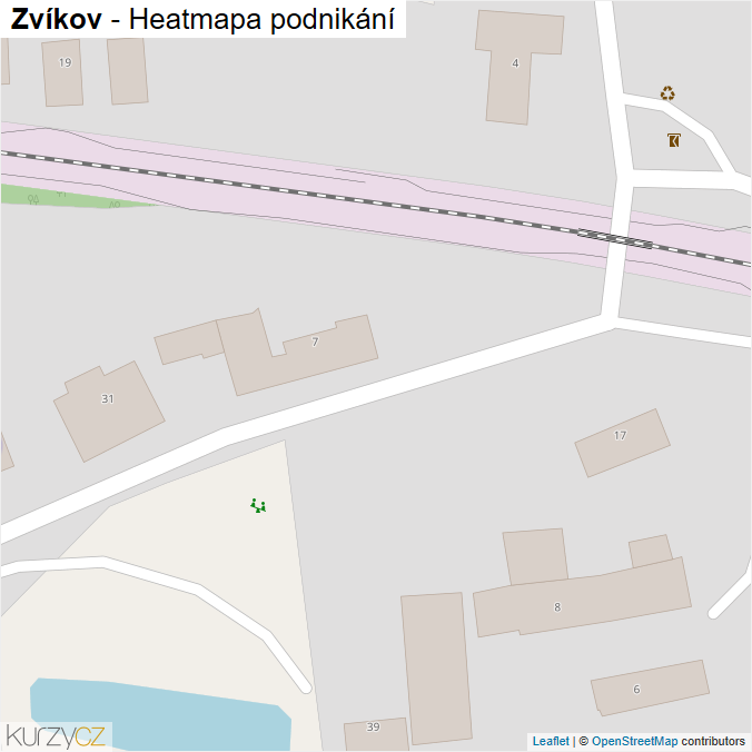 Mapa Zvíkov - Firmy v obci.