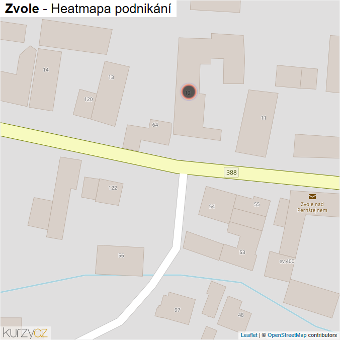 Mapa Zvole - Firmy v obci.