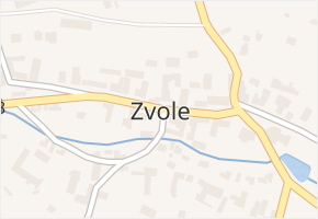 Zvole v obci Zvole - mapa části obce