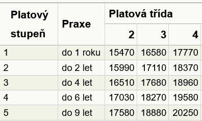 Platov tabulky - sociln sluby - tabulka slo 2