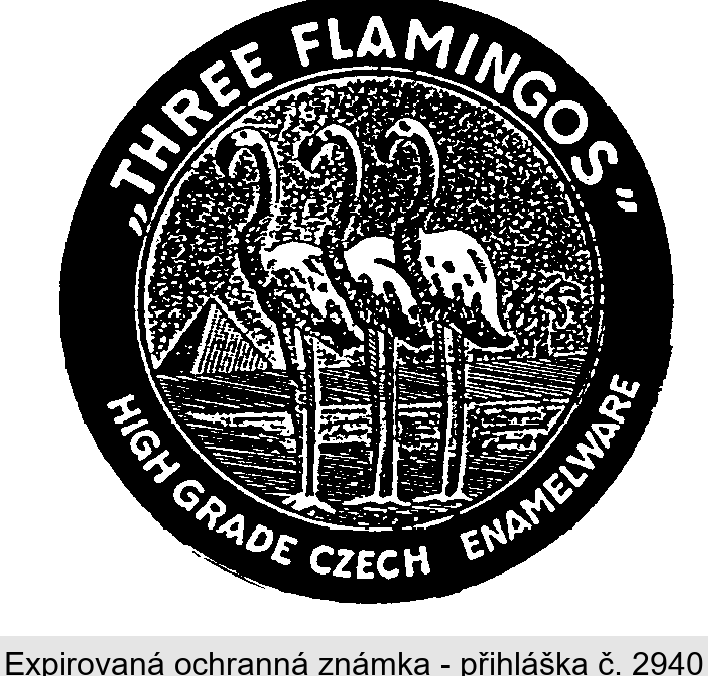 THREE FLAMINGOS