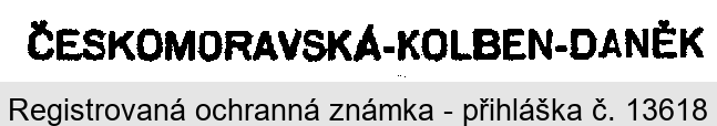 ČESKOMORAVSKÁ-KOLBEN-DANĚK