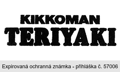 KIKKOMAN TERIYAKI